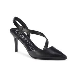 Calvin Klein Women's Faux Leather Pointed Toe Pumps High Heels Size 8.5